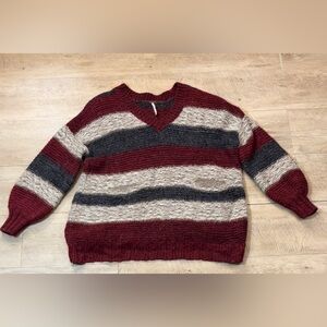 Free People Women’s V-neck Oversized Wool/ Alpaca Blend Sweater Size Small